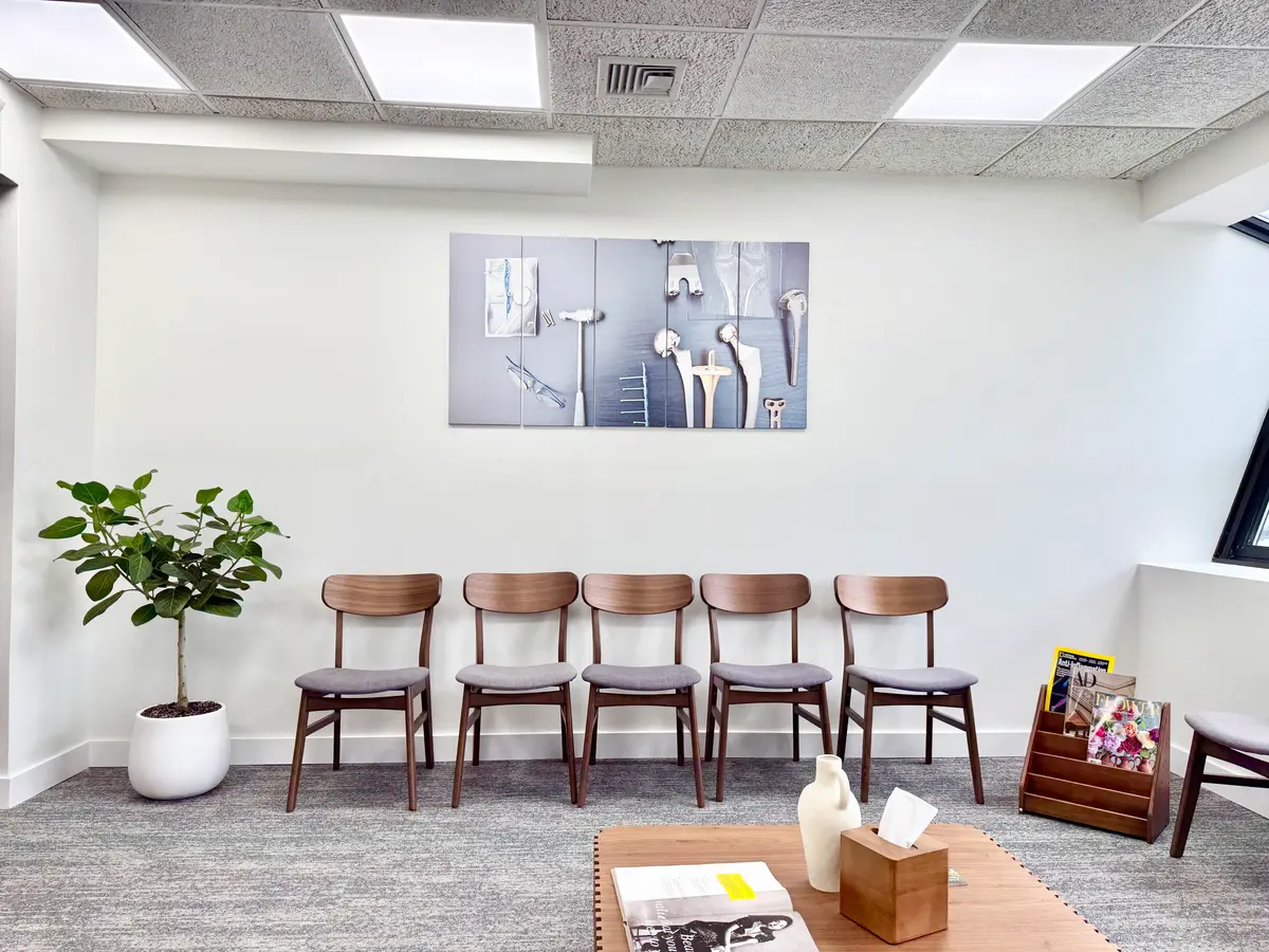 Modern waiting area